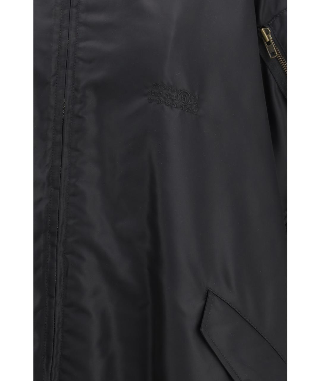 MM6 MAISON MARGIELA Черная полиамидовая куртка, фото 3