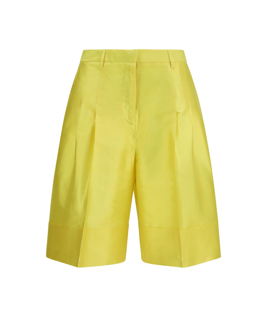 SARA ROKA Желтые шелковые шорты, фото 1