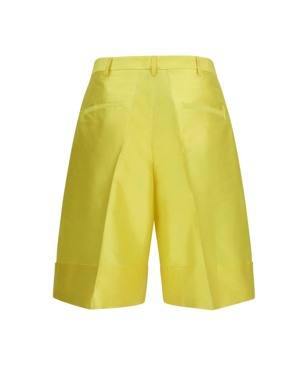 SARA ROKA Желтые шелковые шорты, фото 2