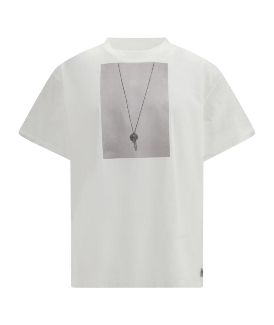 MM6 MAISON MARGIELA Белая хлопковая футболка, фото 1