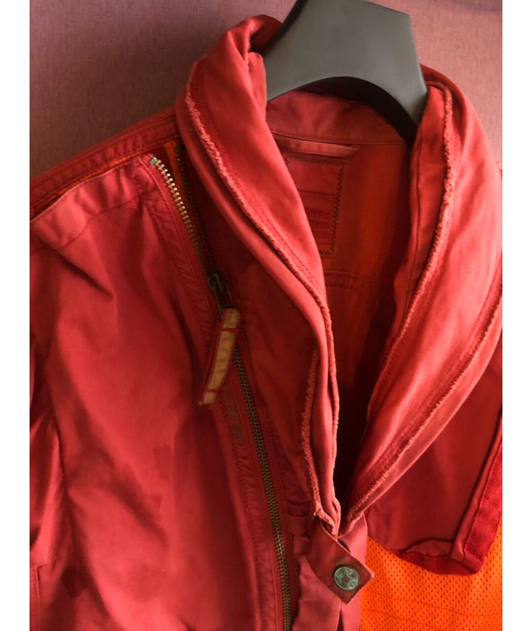 MARITHE FRANCOIS GIRBAUD Бордовый хлопковый жакет/пиджак, фото 3