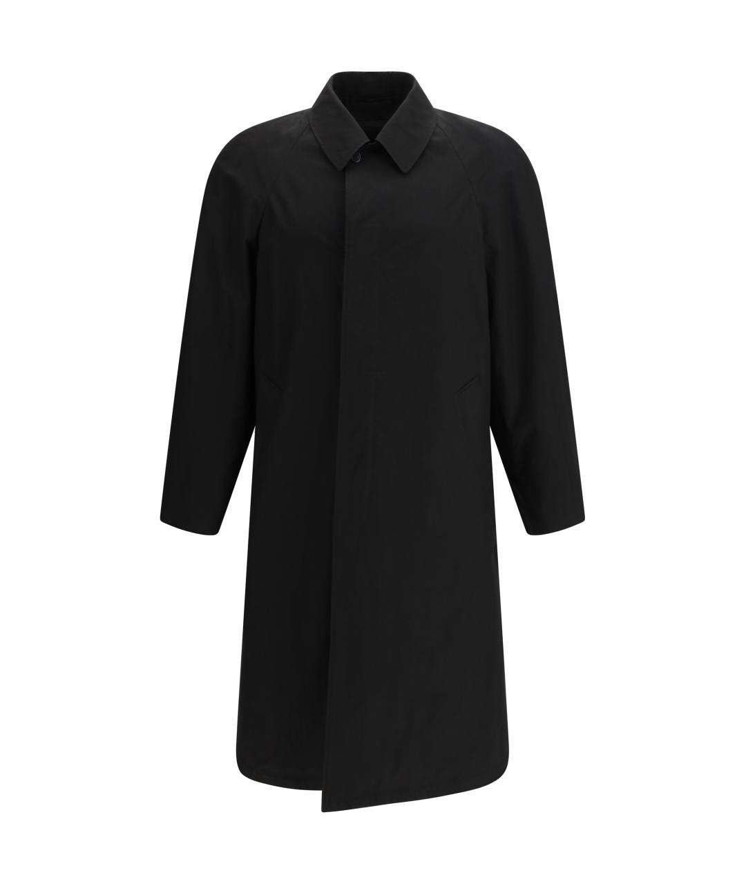 PRADA Черный хлопковый тренч / плащ, фото 1