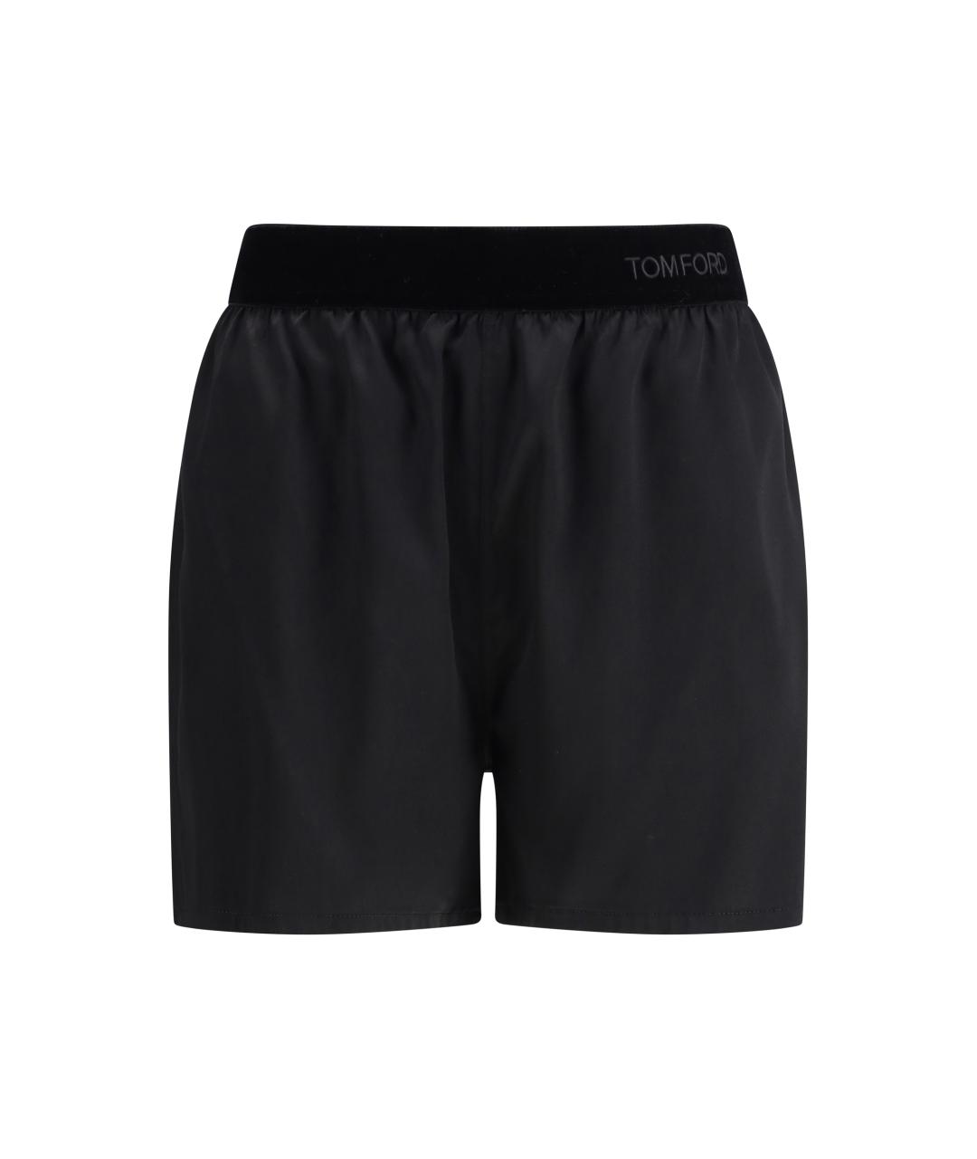 TOM FORD Черные шелковые шорты, фото 1