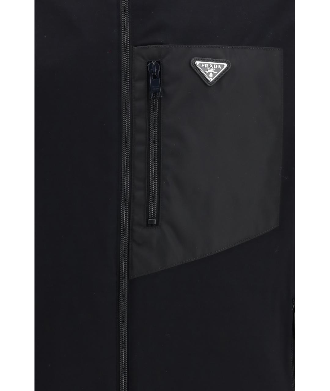 PRADA Черная хлопковая куртка, фото 3