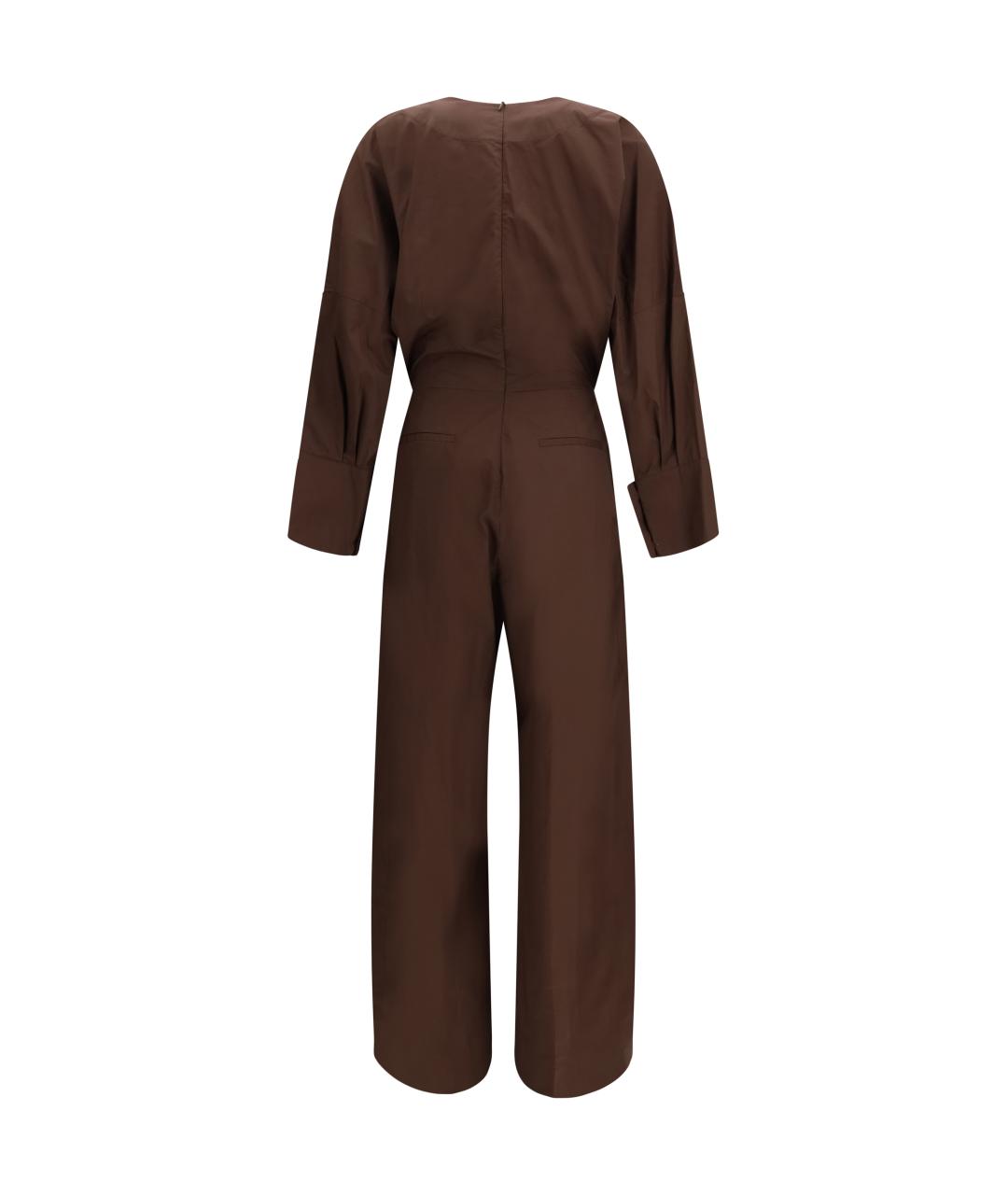 THELATEST Коричневый хлопковый комбинезон, фото 2