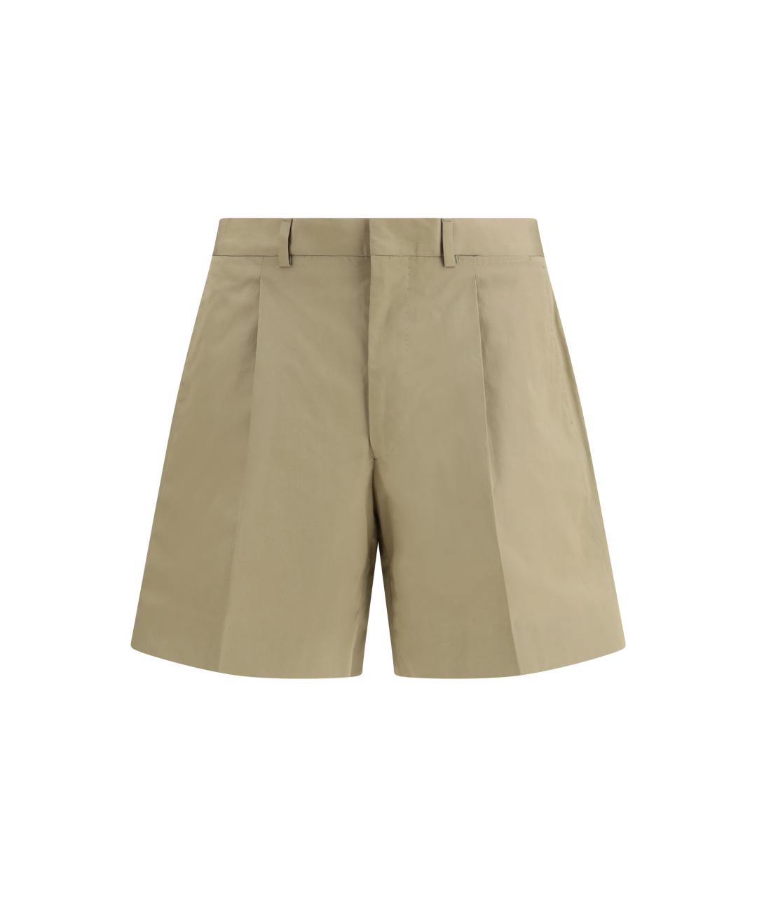 PRADA Бежевые хлопковые шорты, фото 1