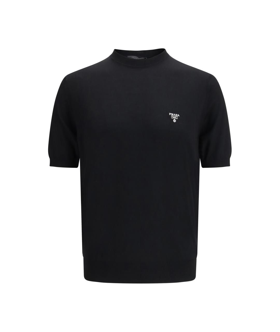 PRADA Черный шерстяной джемпер / свитер, фото 1