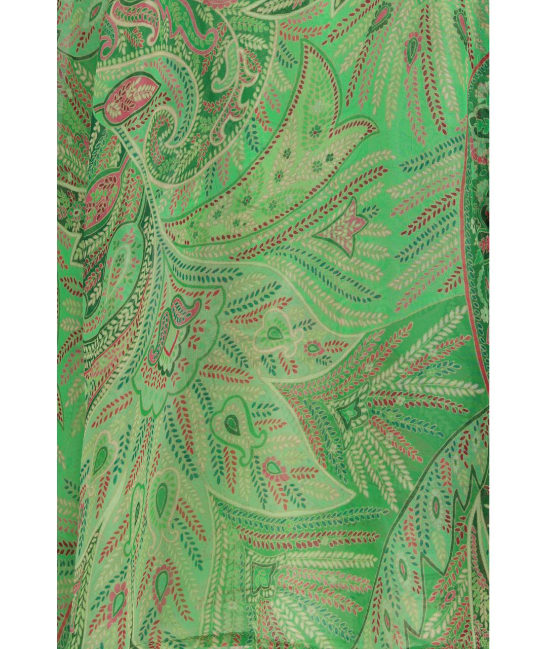 ETRO Зеленая шелковая рубашка, фото 3