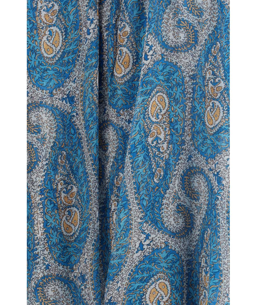 ETRO Синяя шелковая рубашка, фото 3