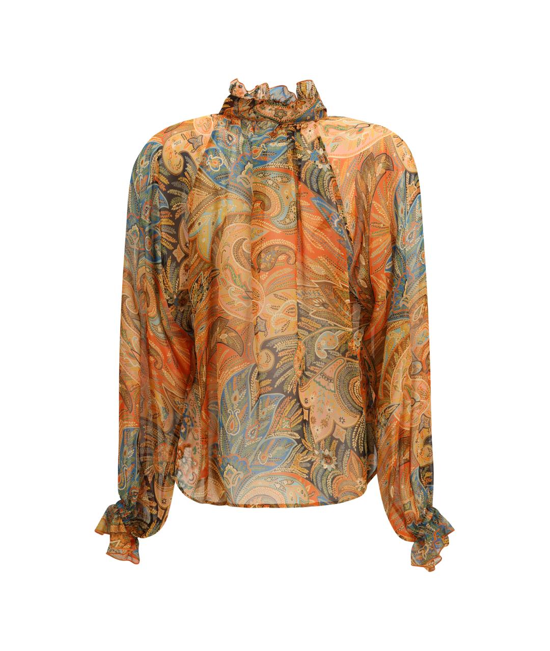 ETRO Мульти шелковая рубашка, фото 2