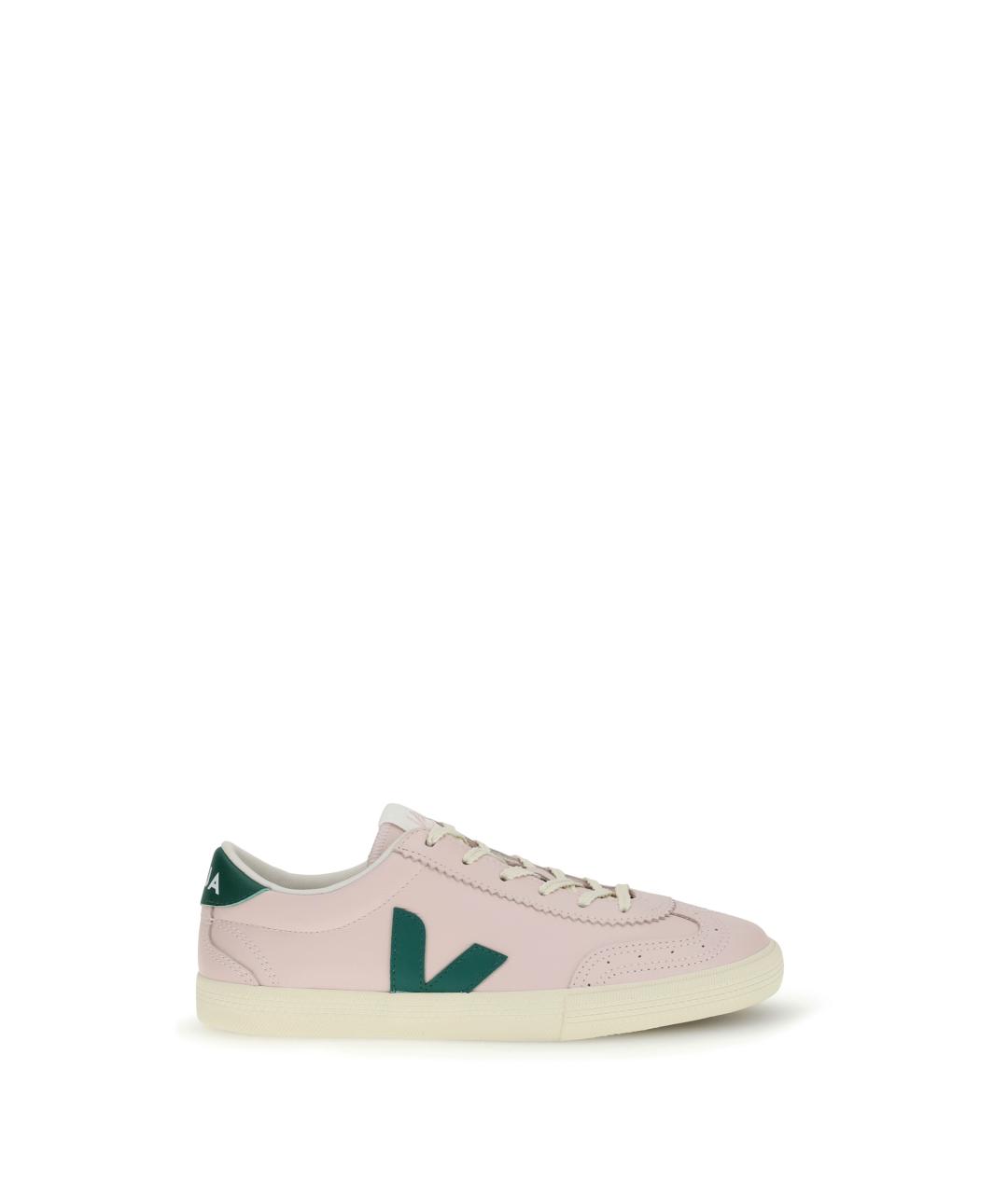 VEJA Розовые кожаные кроссовки, фото 5