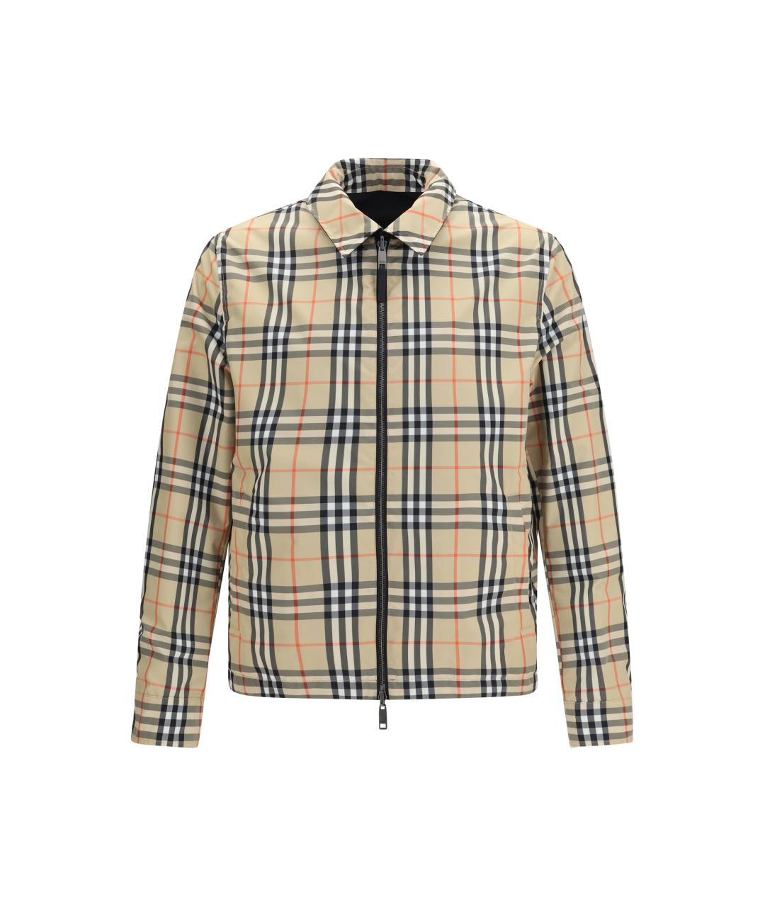 BURBERRY Черная полиамидовая куртка, фото 2