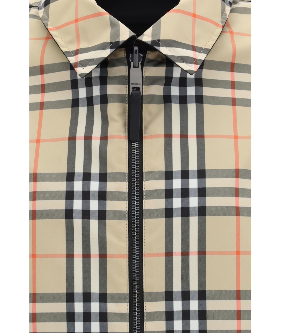 BURBERRY Черная полиамидовая куртка, фото 6