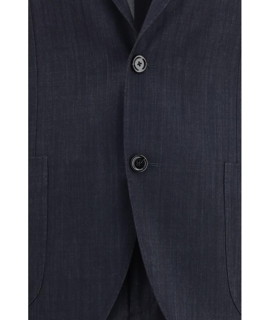 LARDINI Темно-синий классический костюм, фото 4