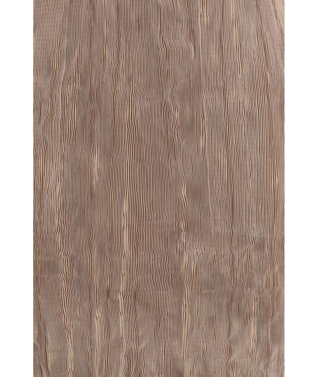 GONGDID DESIGN Бежевая полиэстеровая юбка миди, фото 3