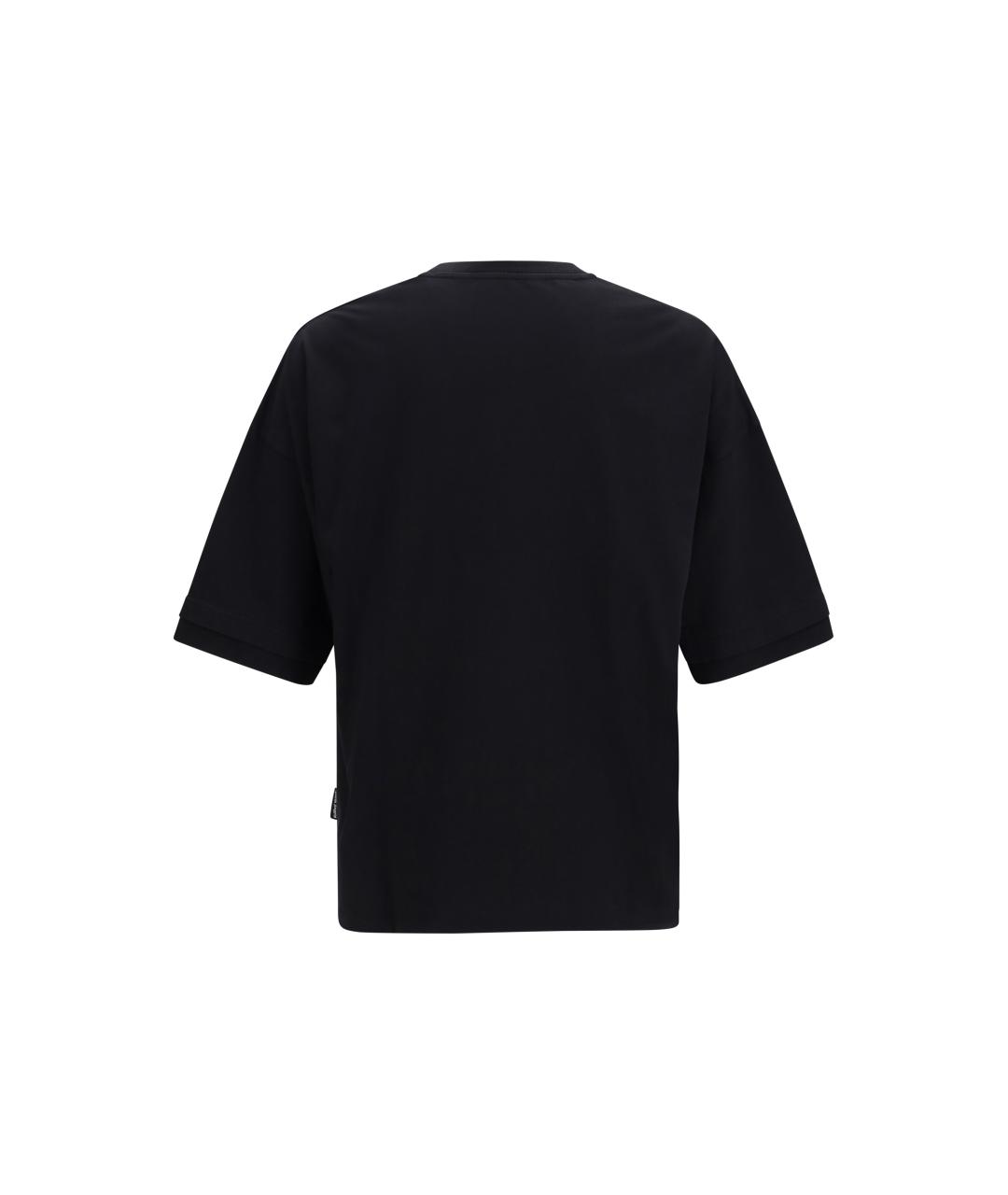 PALM ANGELS Черная хлопковая футболка, фото 2