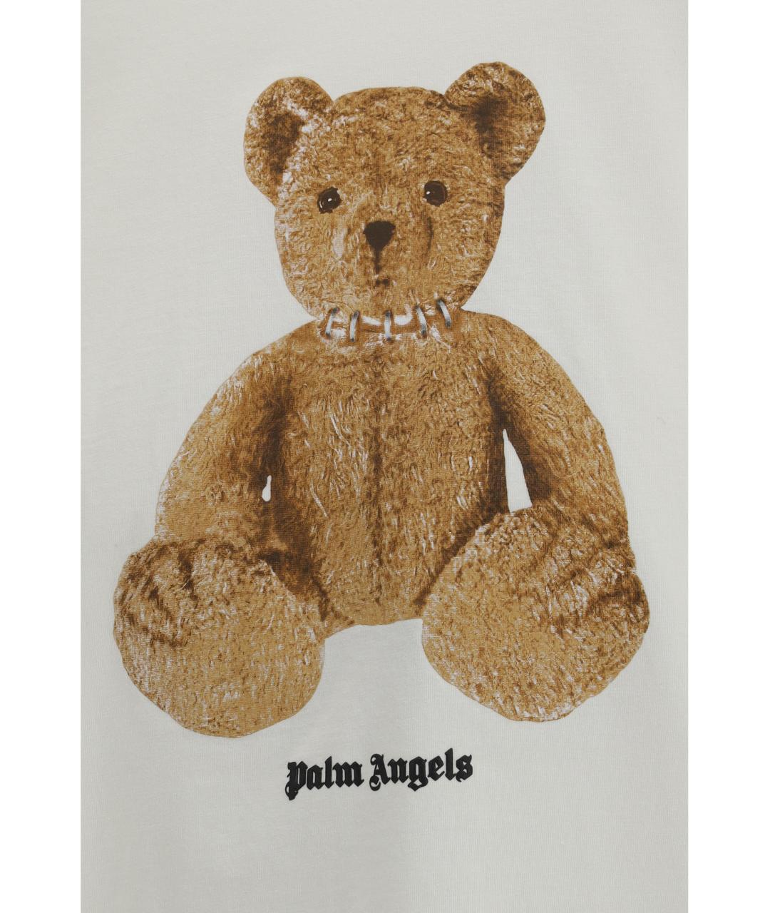 PALM ANGELS Белая хлопковая футболка, фото 3