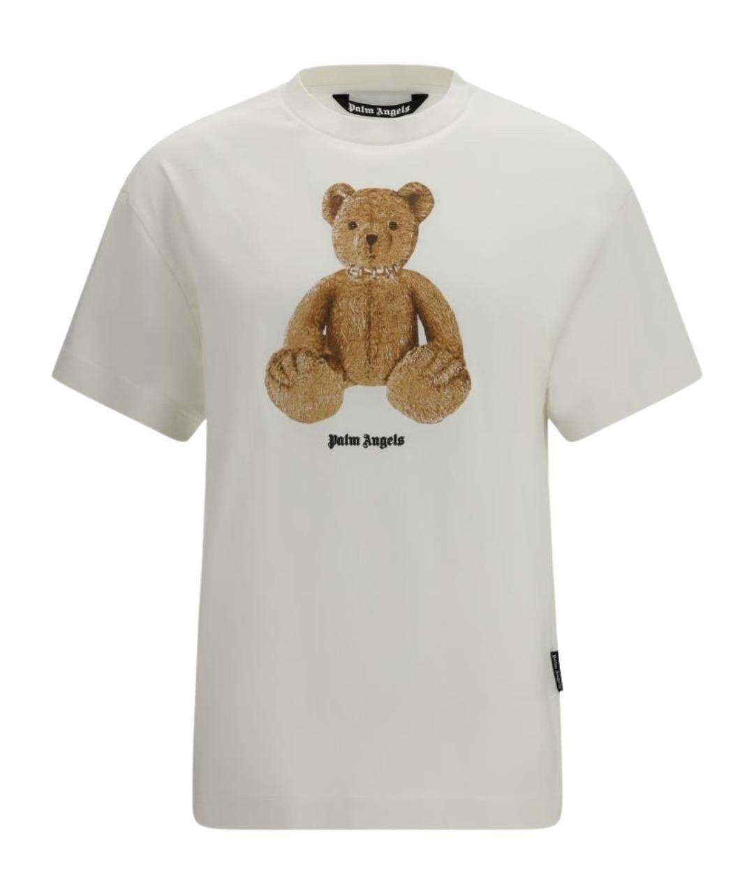 PALM ANGELS Белая хлопковая футболка, фото 1