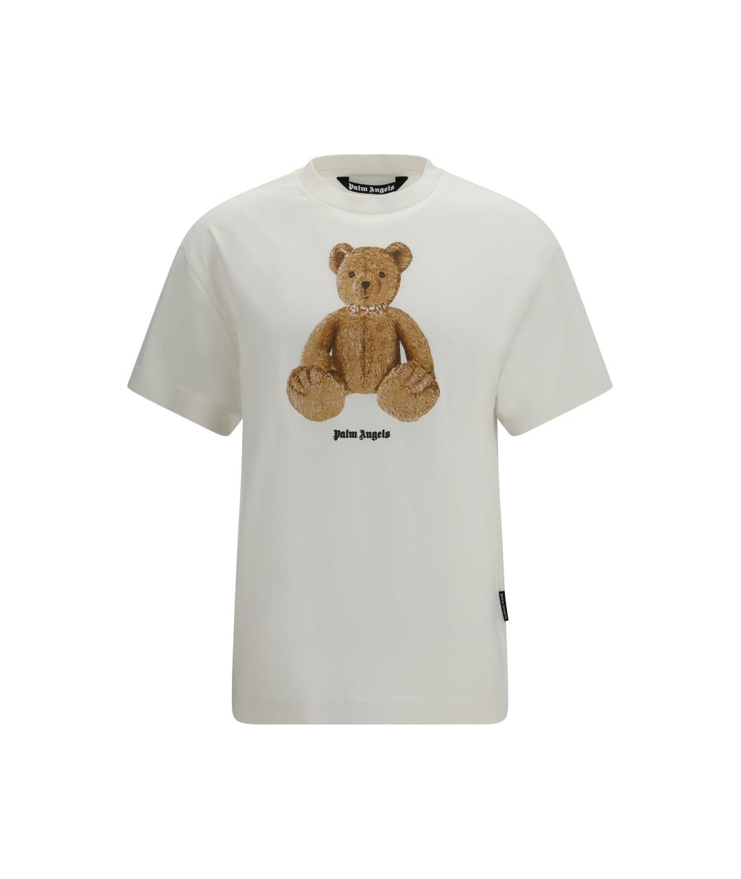 PALM ANGELS Белая хлопковая футболка, фото 4