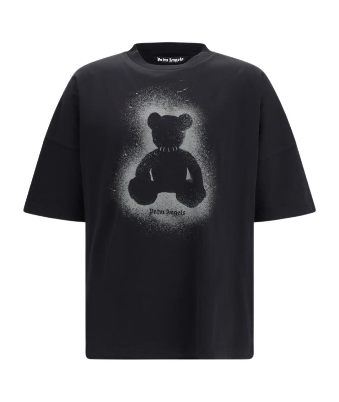 PALM ANGELS Черная хлопковая футболка, фото 1