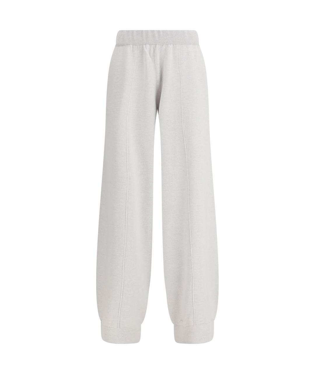 FABIANA FILIPPI Серые шерстяные прямые брюки, фото 1