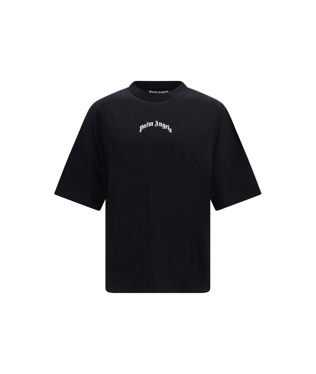 PALM ANGELS Черная хлопковая футболка, фото 1