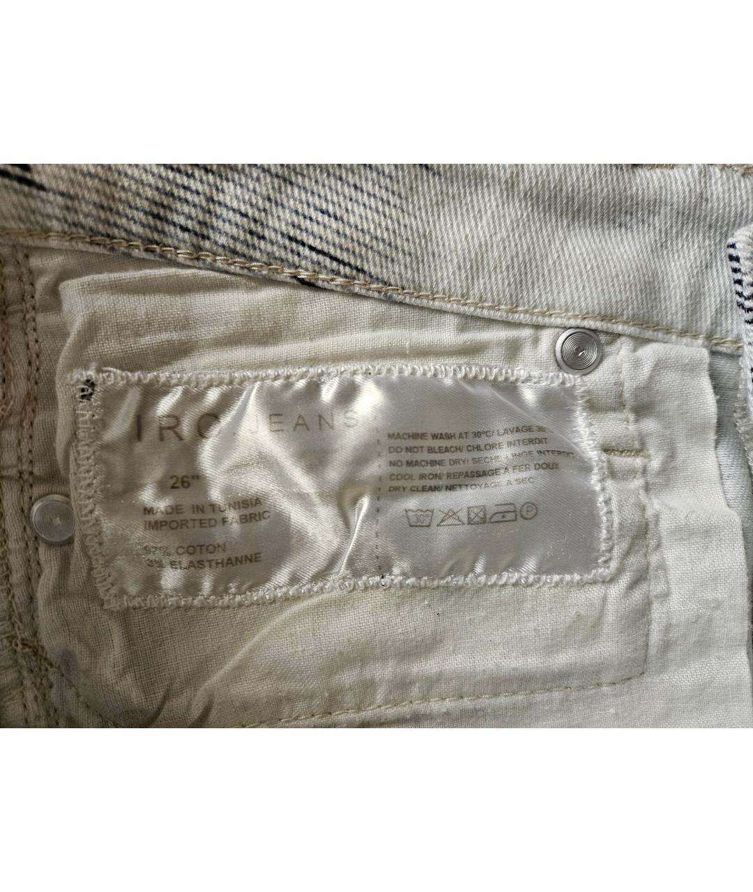 IRO Мульти хлопко-эластановые джинсы слим, фото 9