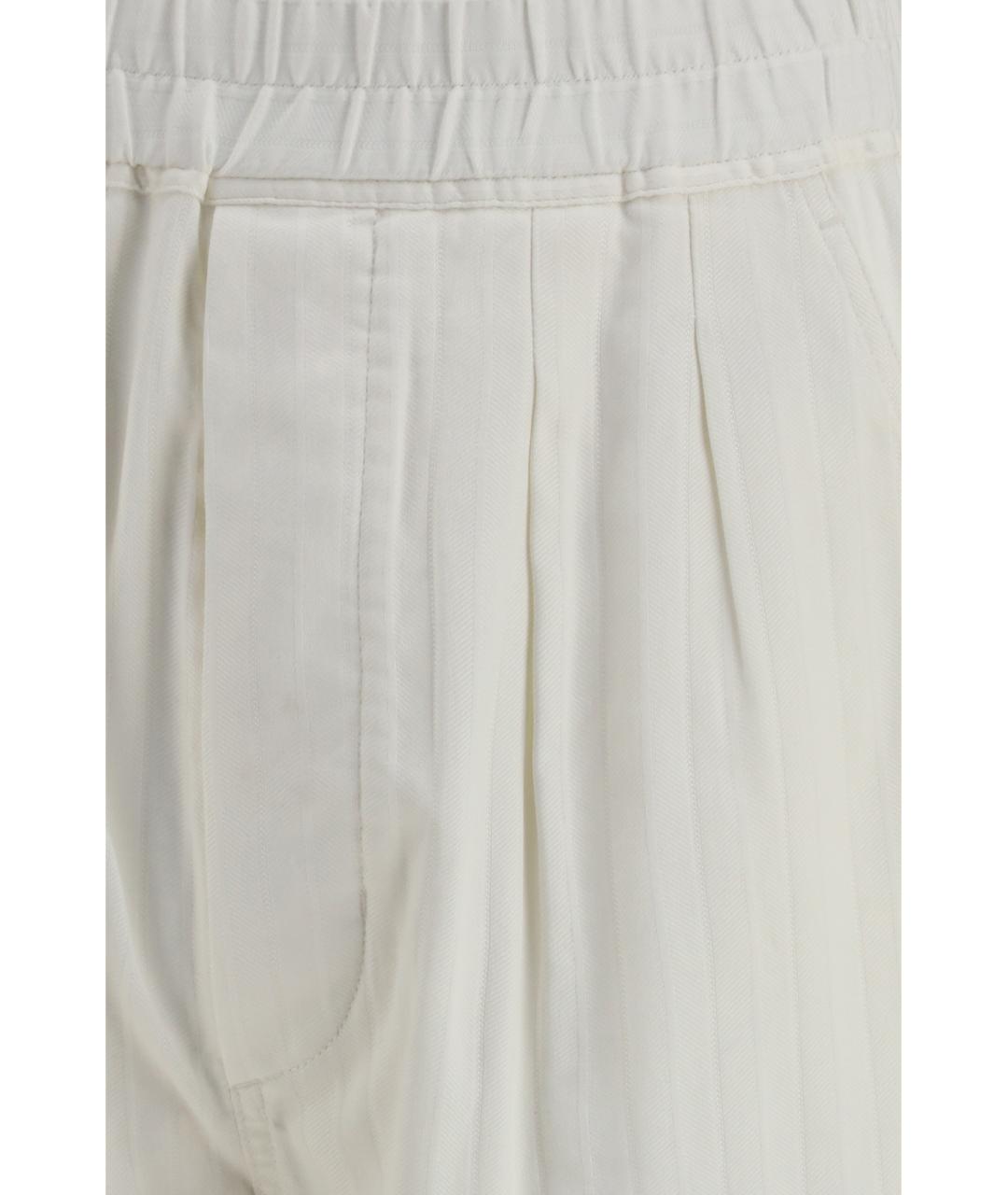 TOM FORD Белые хлопковые повседневные брюки, фото 3