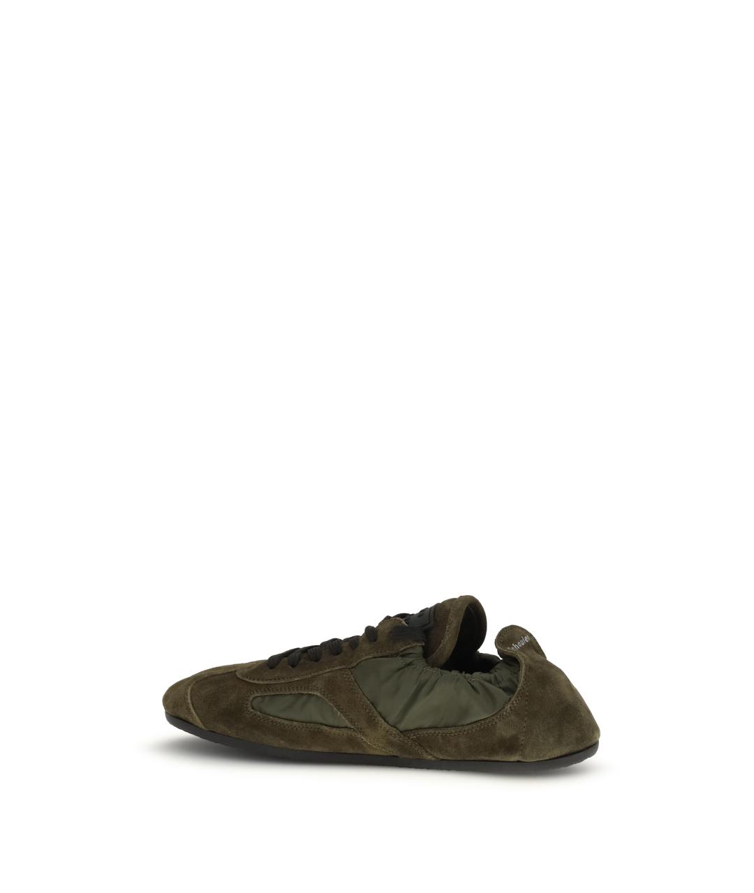 PROENZA SCHOULER Хаки замшевые кроссовки, фото 3