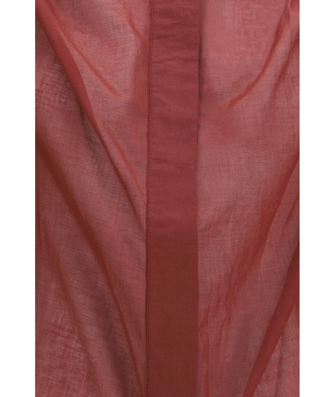 THE ANDAMANE Бордовая хлопковая рубашка, фото 3