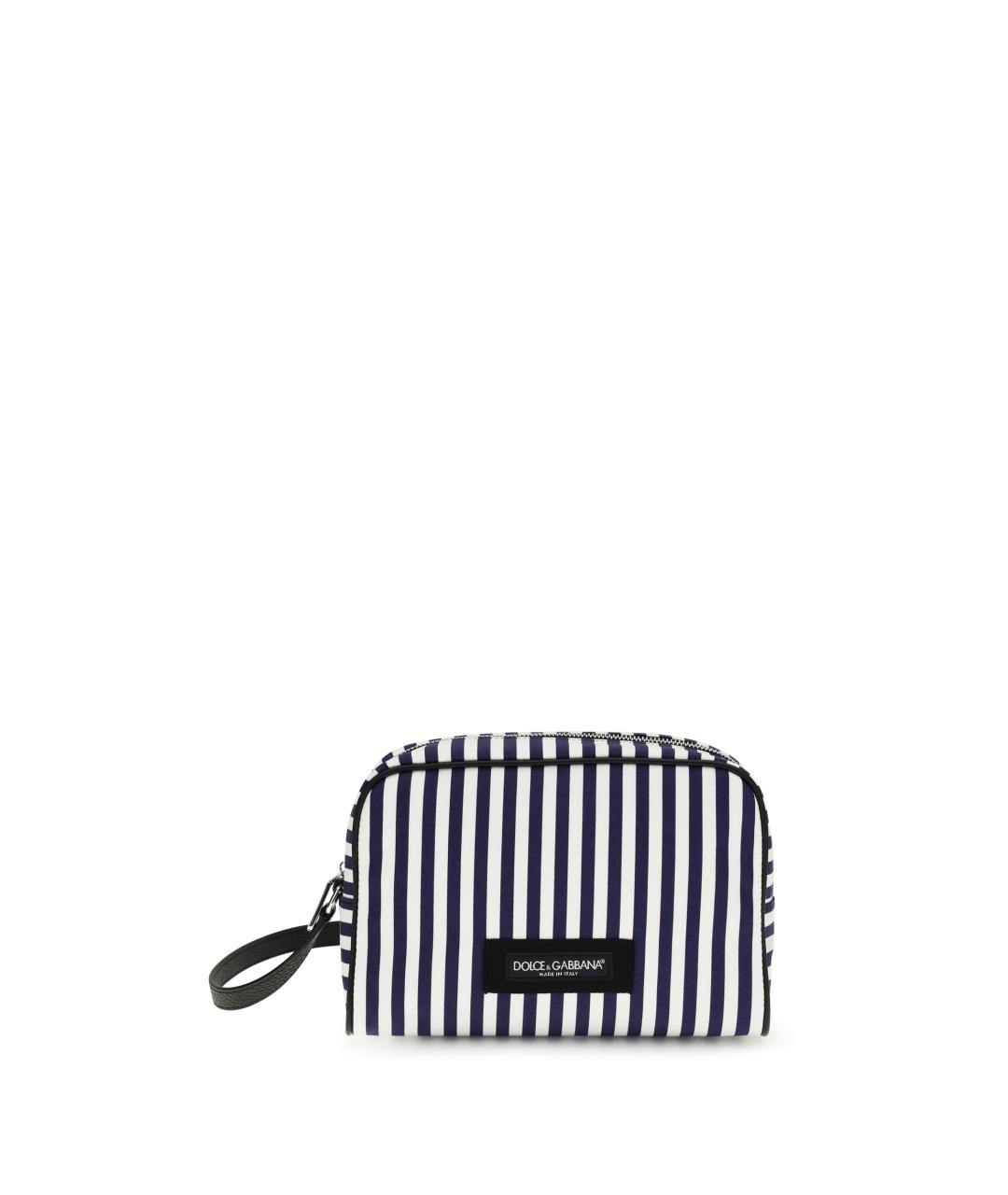 DOLCE&GABBANA Синяя хлопковая барсетка, фото 1