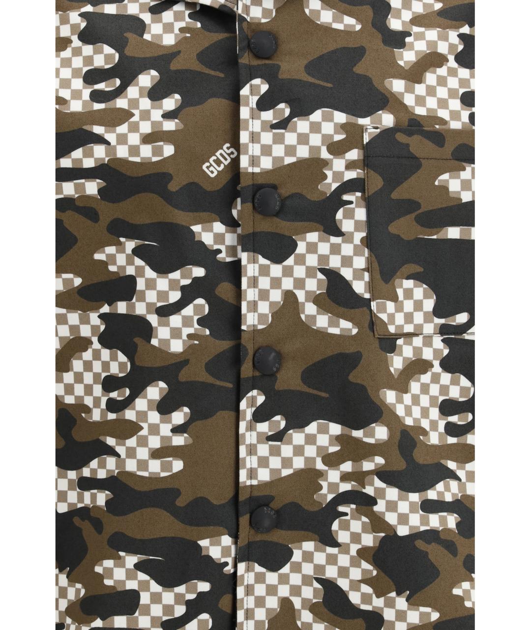 GCDS Мульти хлопковая кэжуал рубашка, фото 3