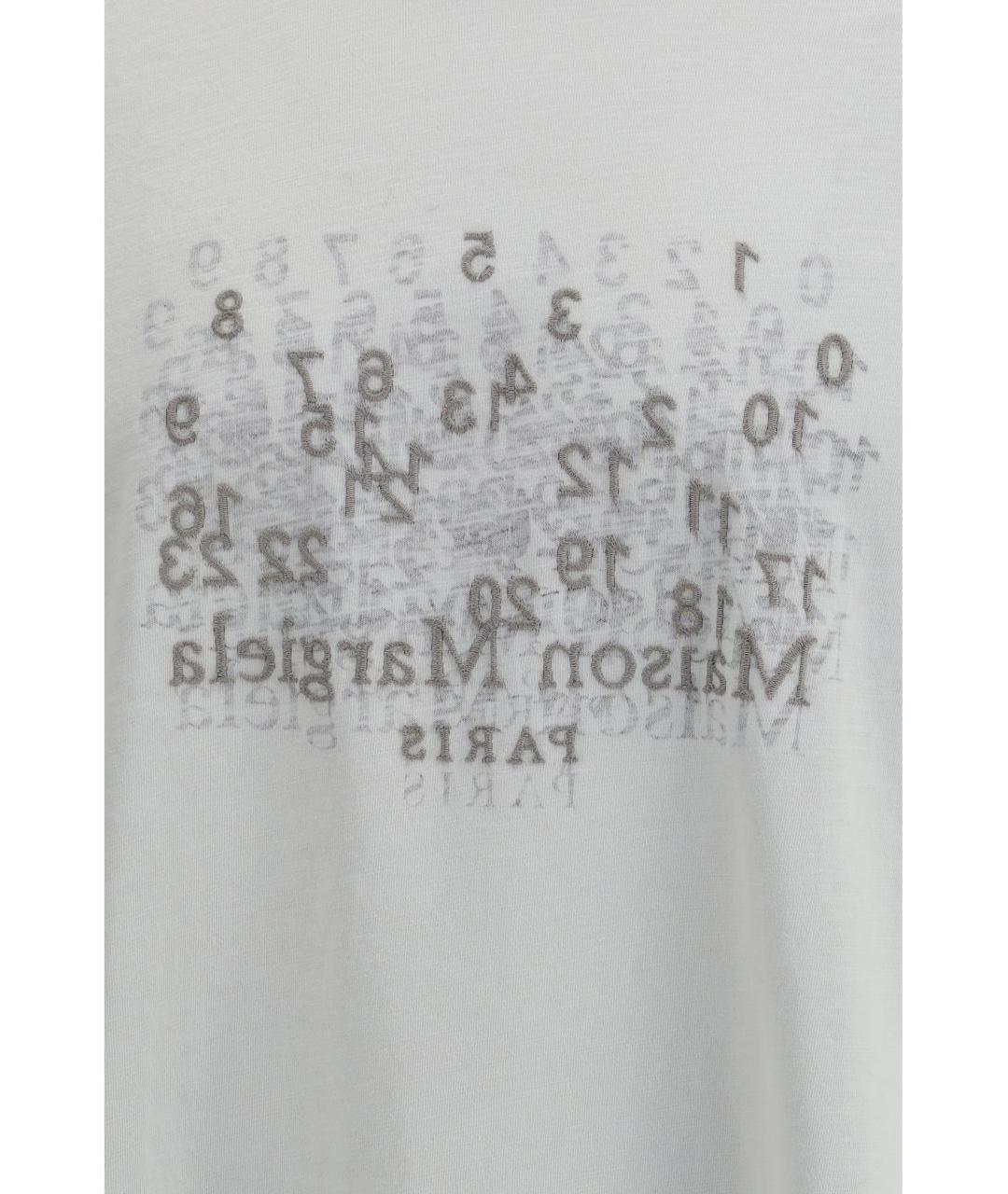 MAISON MARGIELA Серая хлопковая футболка, фото 3
