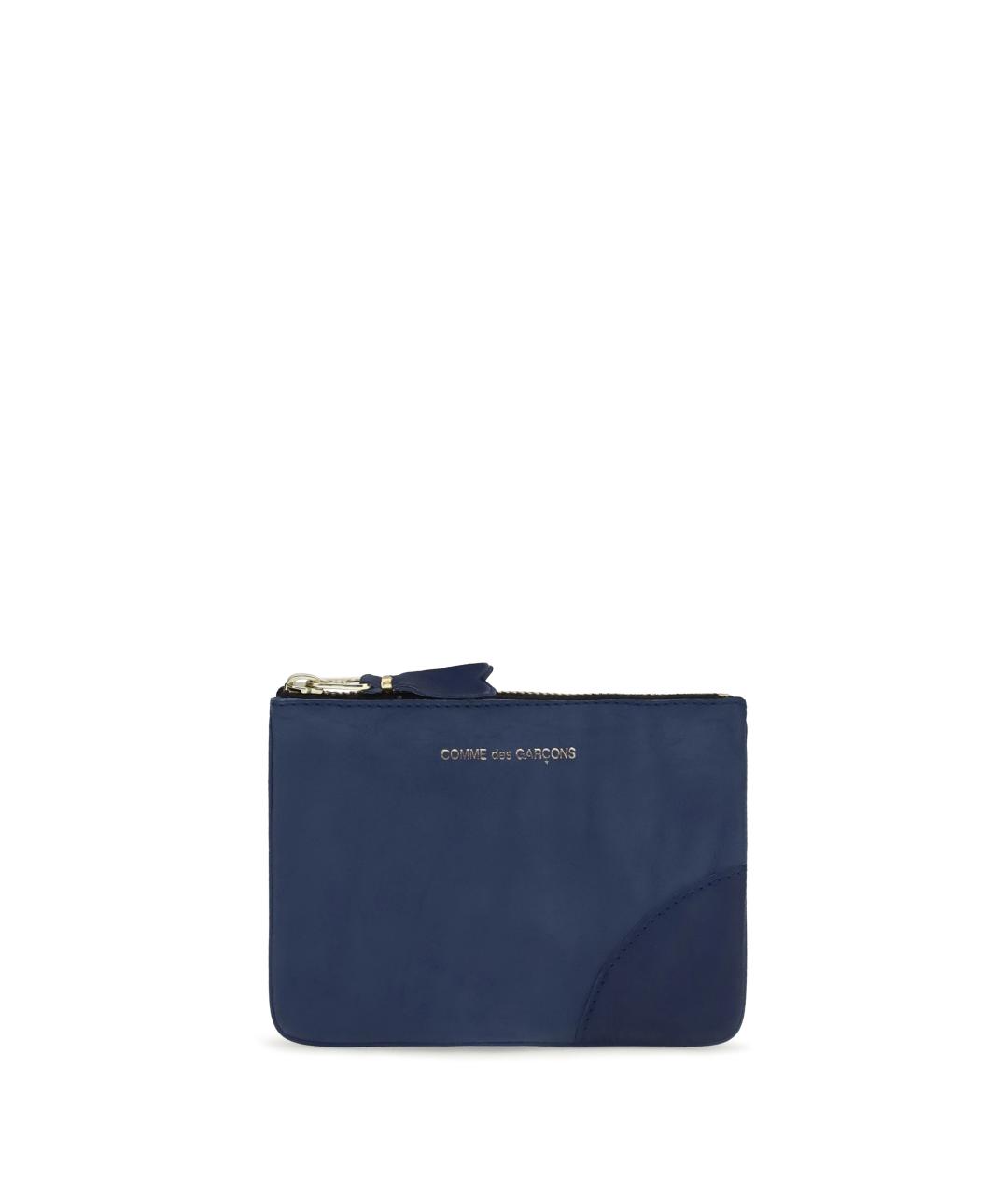 COMME DES GARÇONS WALLET Темно-синий кожаный кошелек, фото 3