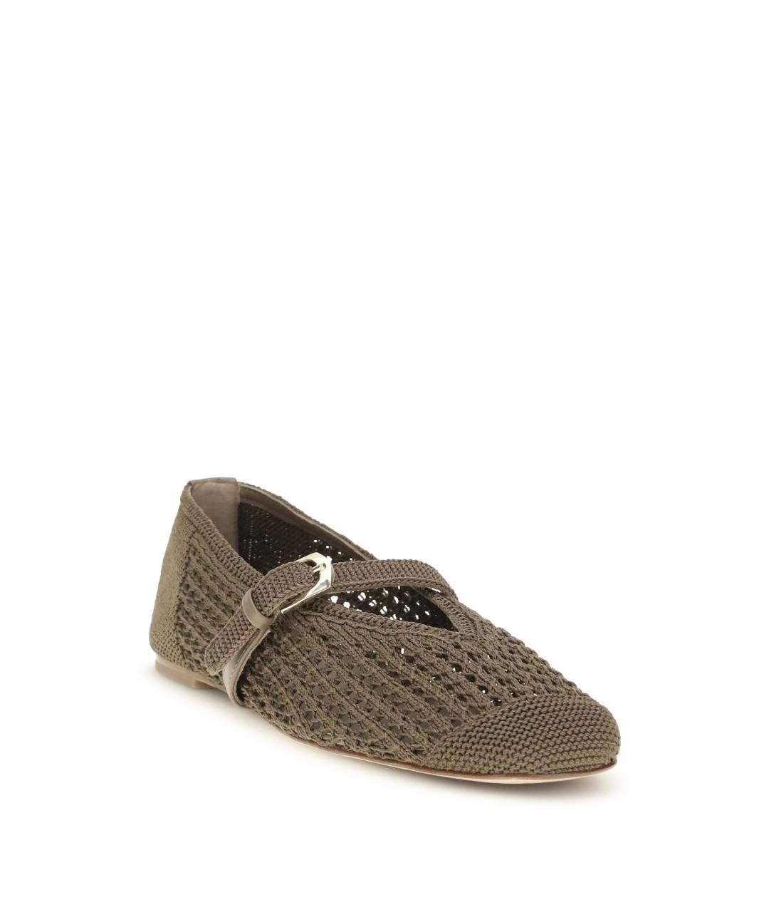 STUART WEITZMAN Бежевые текстильные балетки, фото 2
