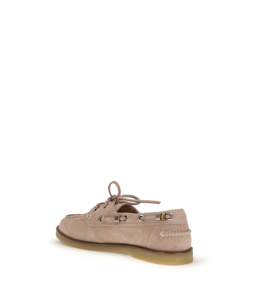 PINKO Бежевые замшевые лоферы, фото 3