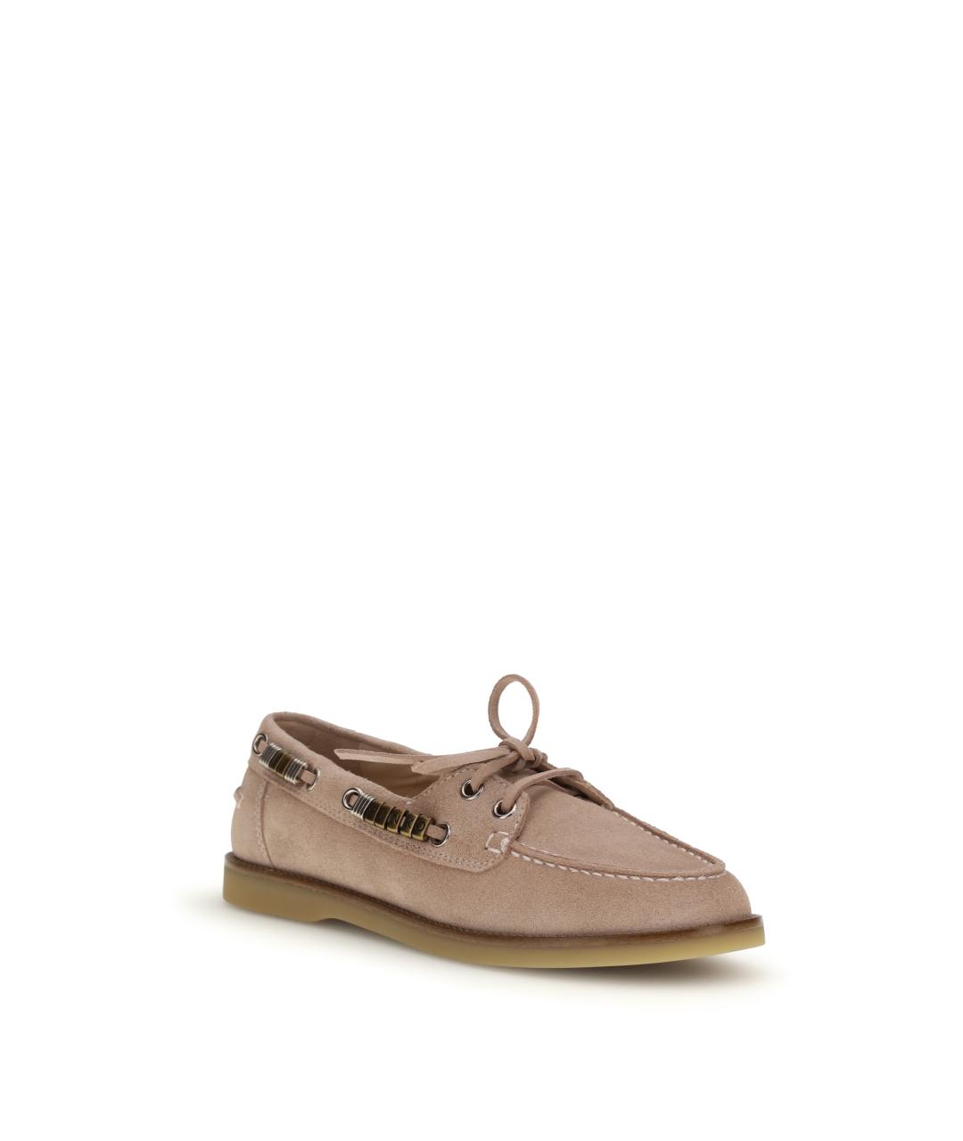 PINKO Бежевые замшевые лоферы, фото 2