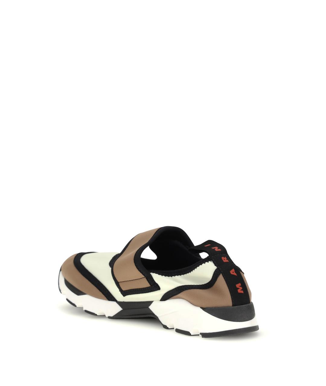 MARNI Белые текстильные кроссовки, фото 3