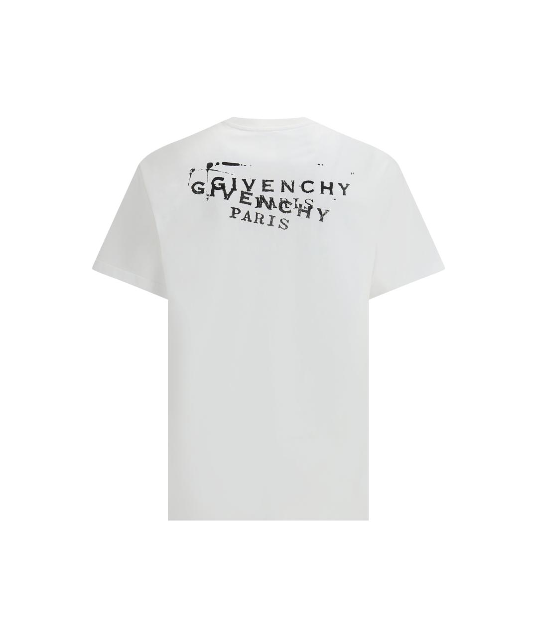 GIVENCHY Белая хлопковая футболка, фото 2