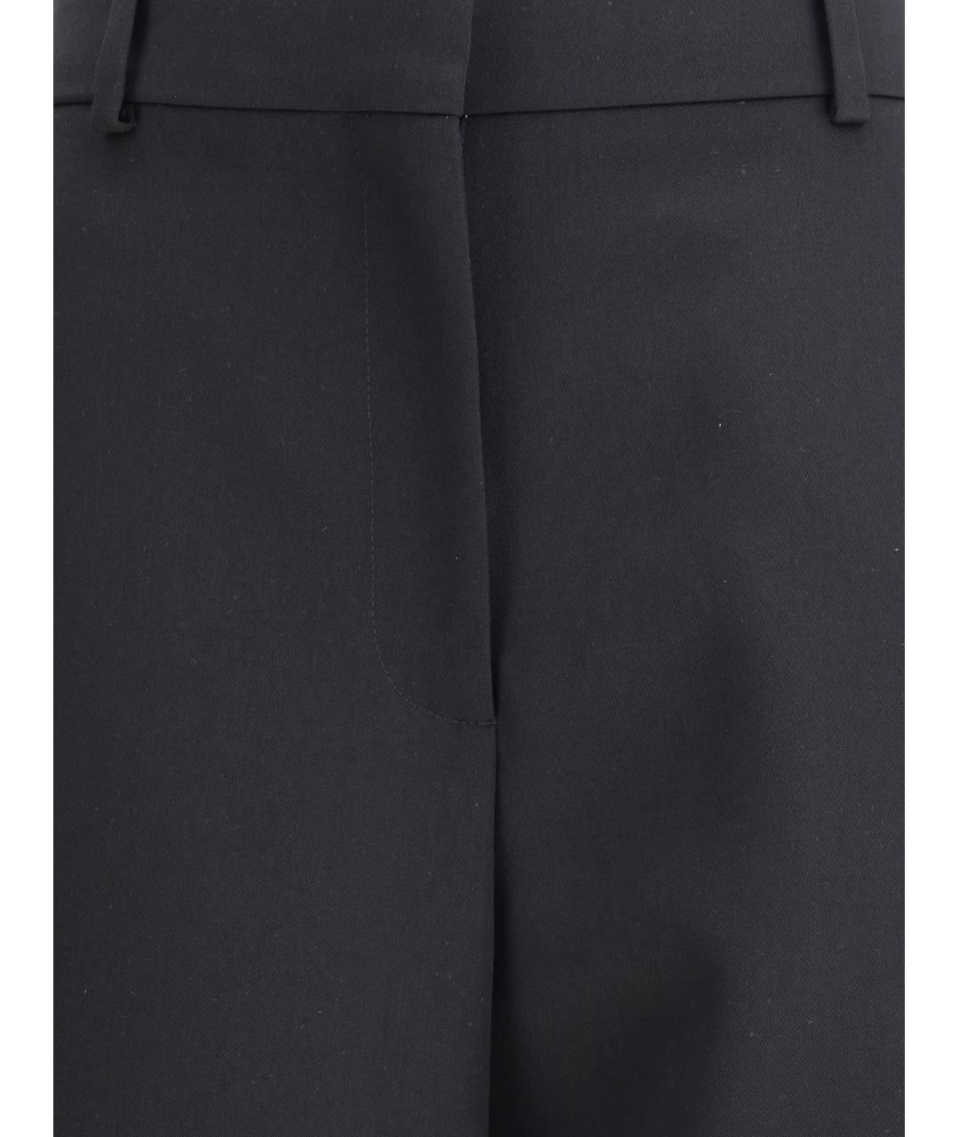 GIVENCHY Черные шерстяные прямые брюки, фото 3