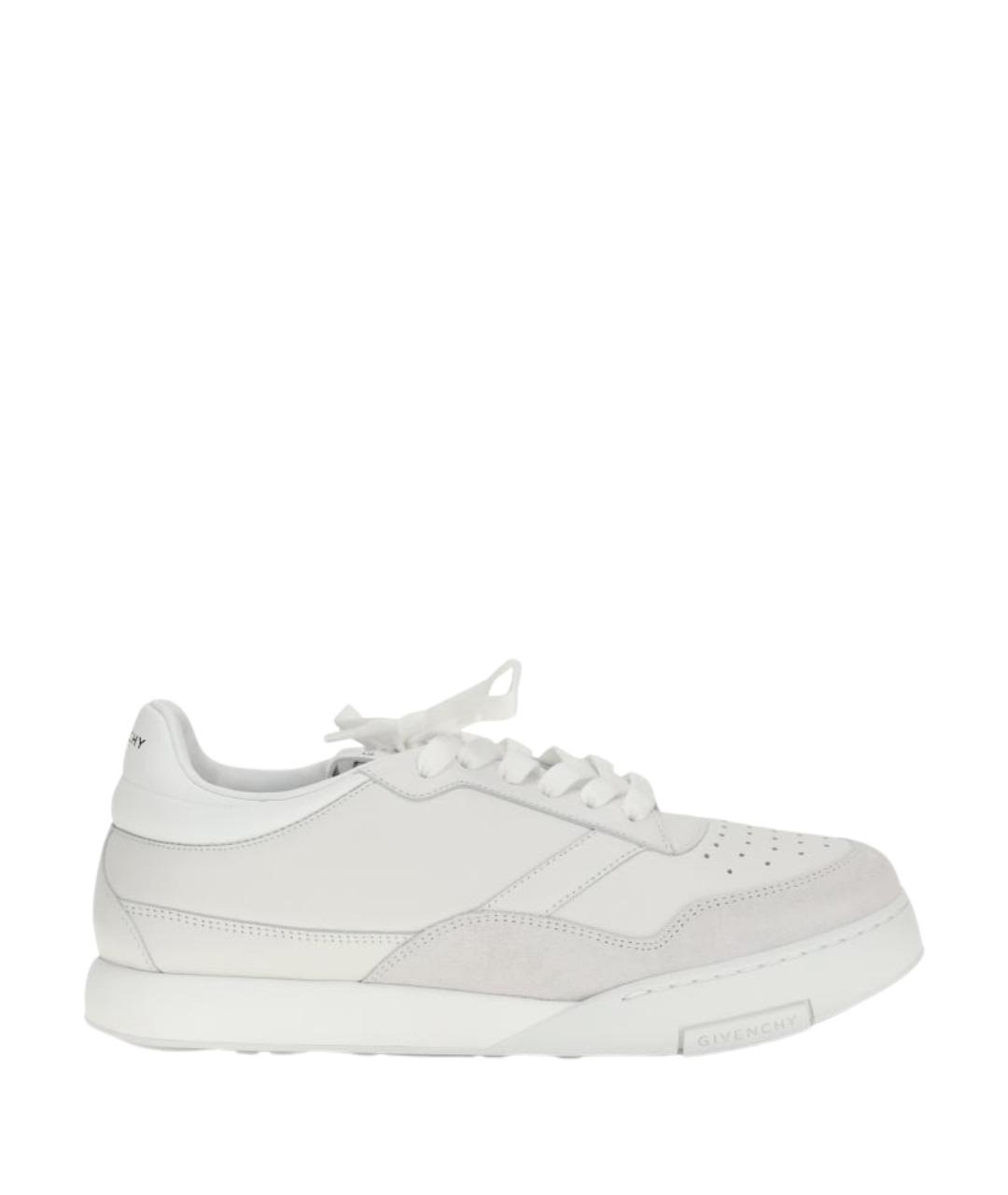 GIVENCHY Белые кожаные низкие кроссовки / кеды, фото 1