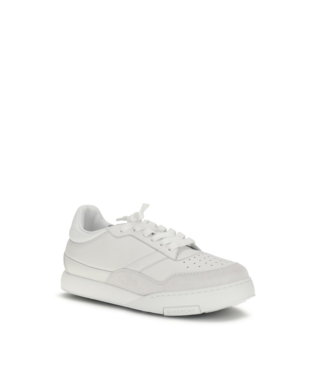 GIVENCHY Белые кожаные низкие кроссовки / кеды, фото 2