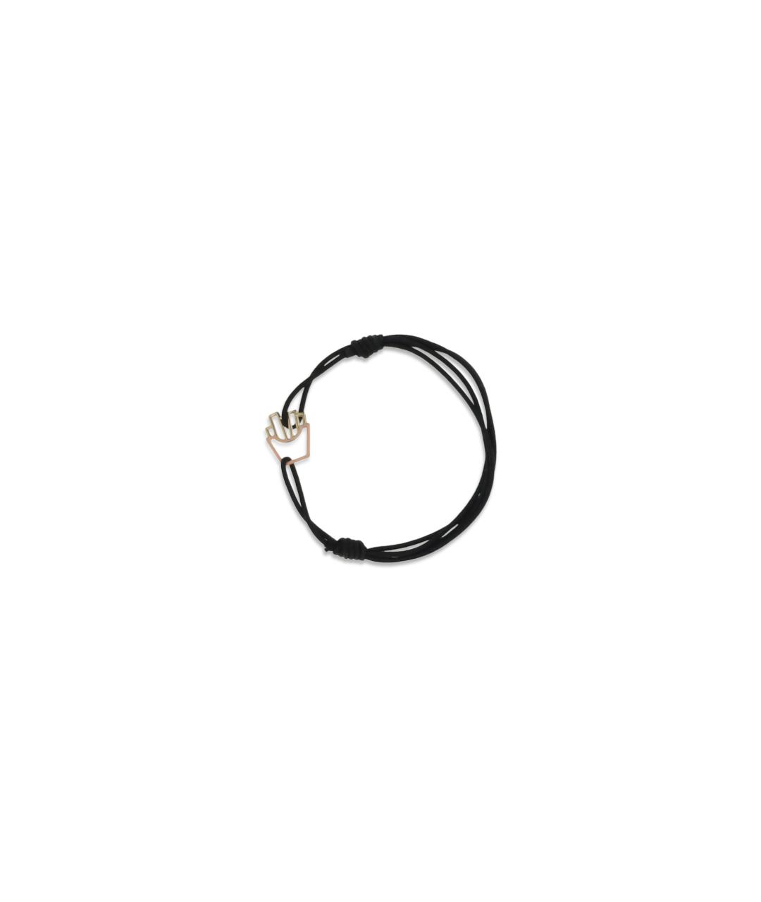 ALIITA Черный браслет из желтого золота, фото 2