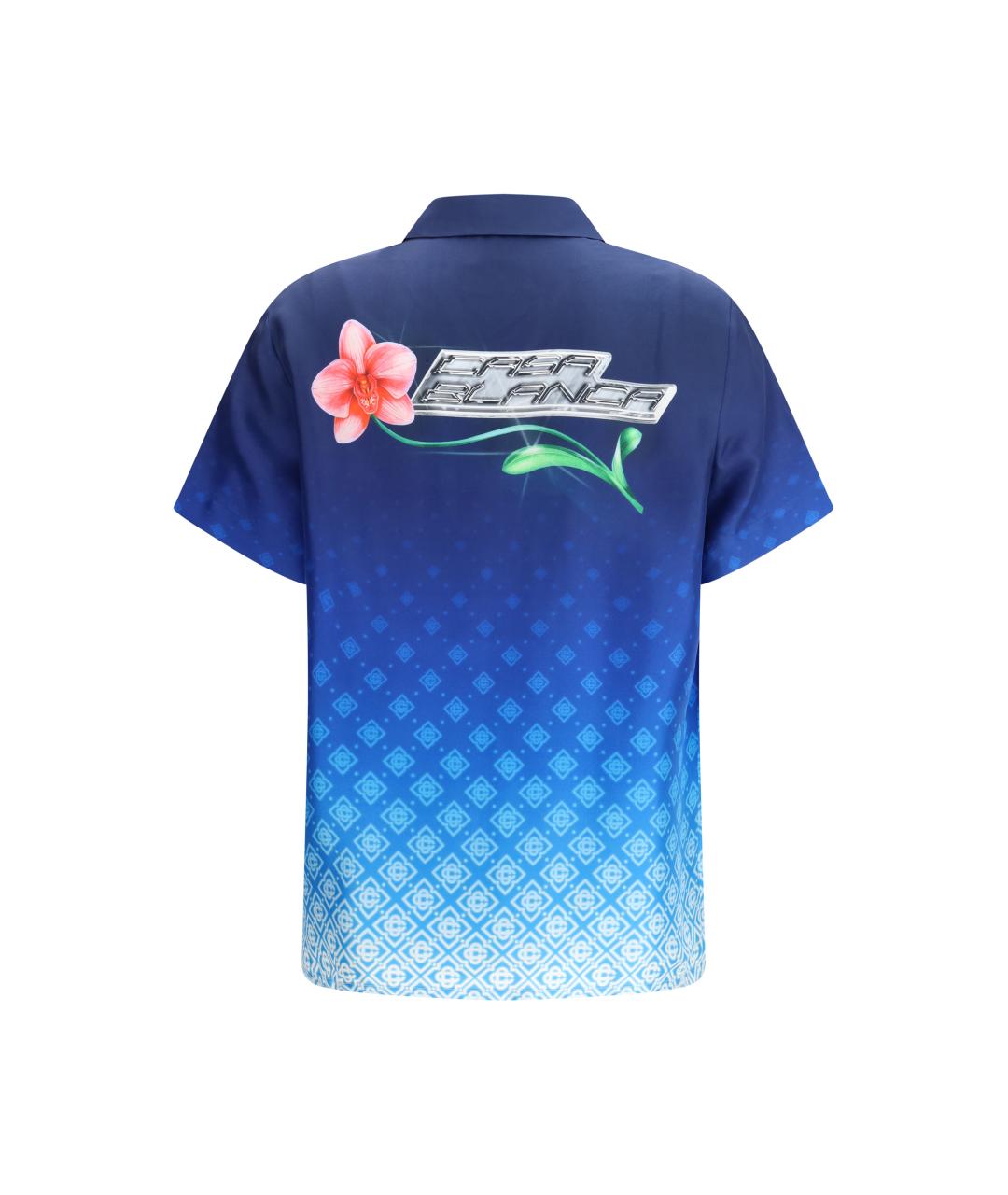 CASABLANCA Голубая шелковая рубашка, фото 3