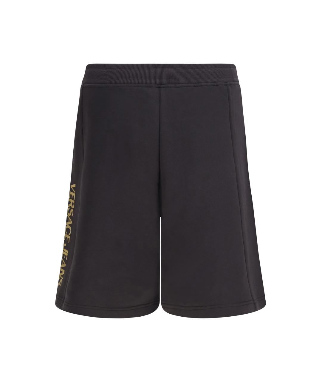 VERSACE JEANS COUTURE Черные хлопковые шорты, фото 2