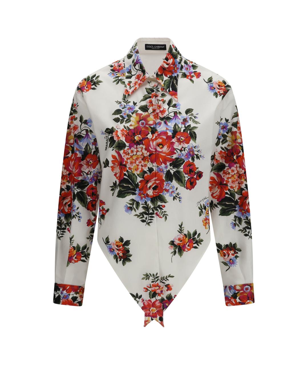 DOLCE&GABBANA Мульти хлопковая рубашка, фото 1