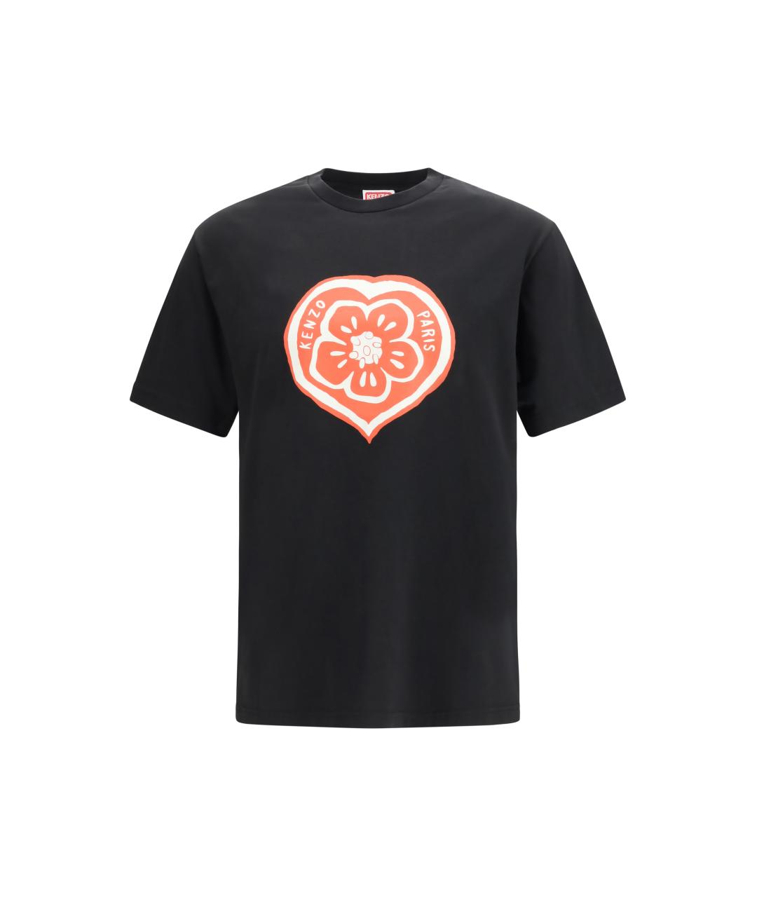 KENZO Черная хлопковая футболка, фото 4