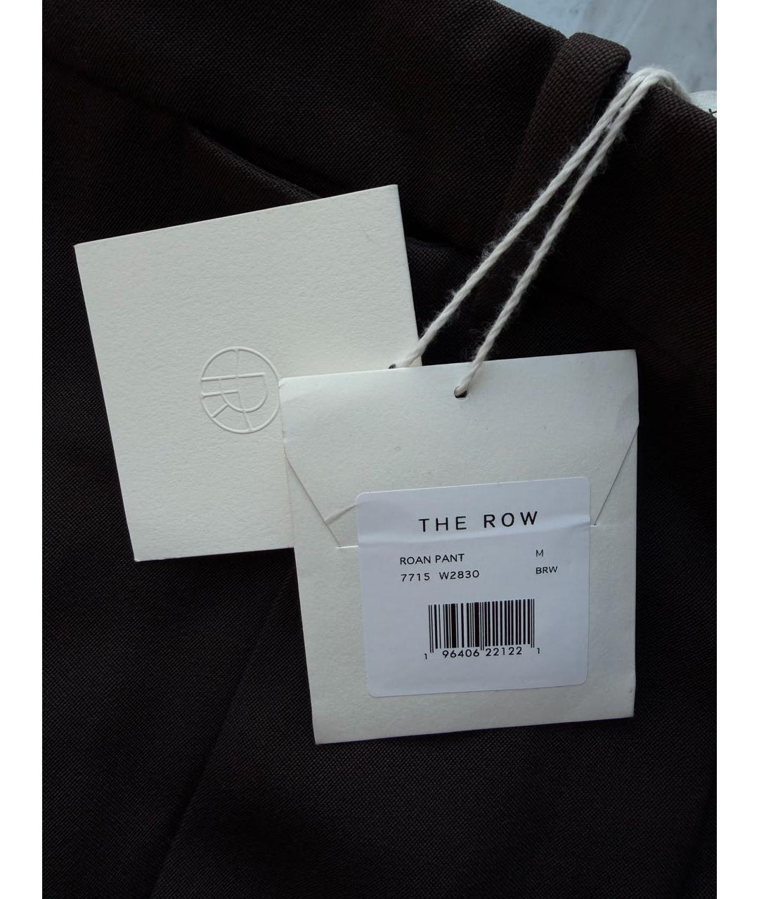 THE ROW Коричневые шерстяные брюки широкие, фото 4