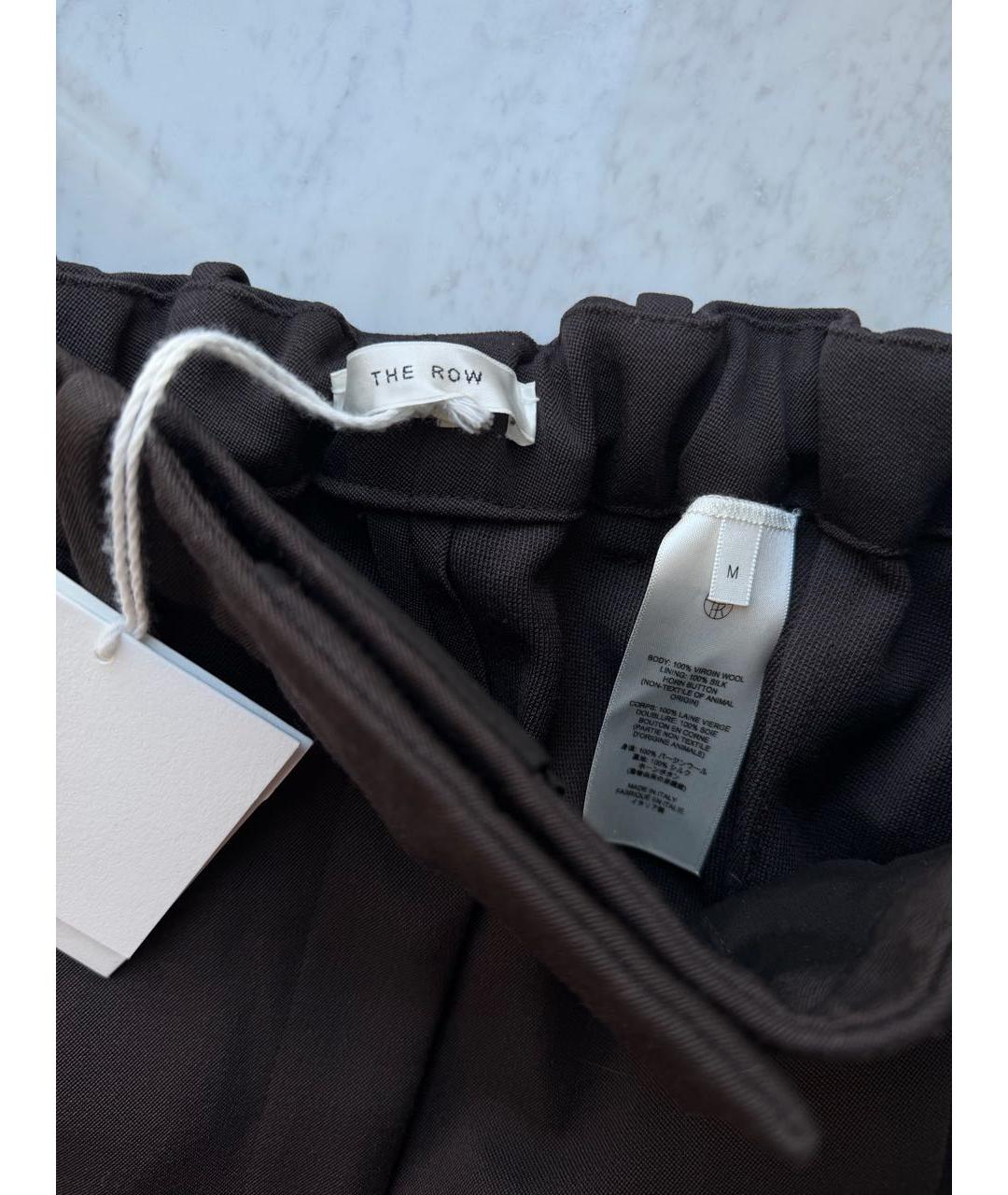 THE ROW Коричневые шерстяные брюки широкие, фото 3