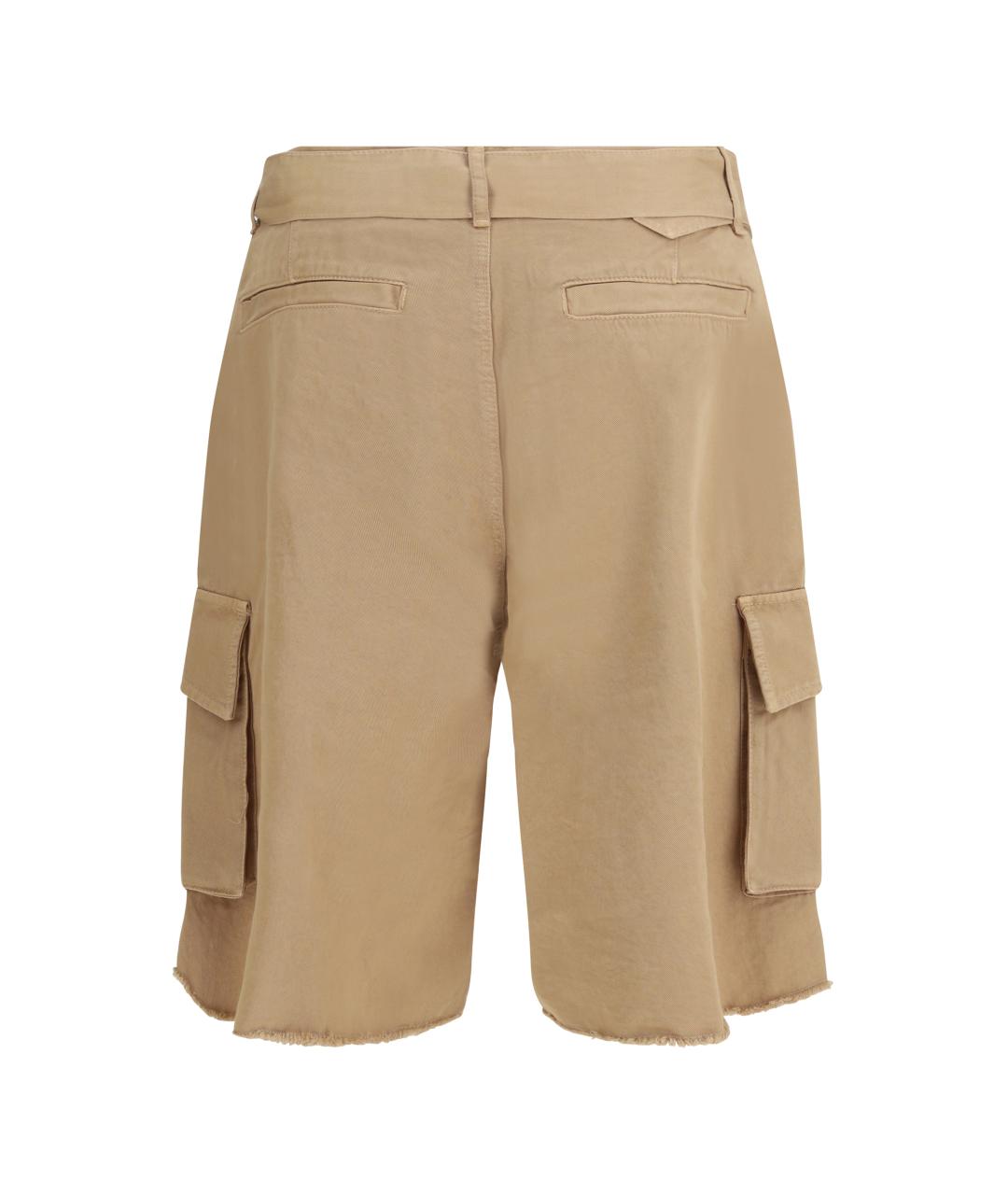 LANEUS Бежевые хлопковые шорты, фото 2